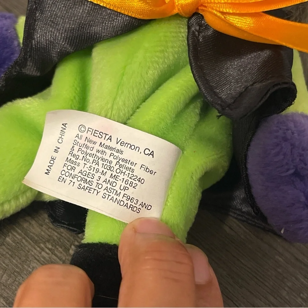 Fiesta Halloween Witch Plush in Green and Purple